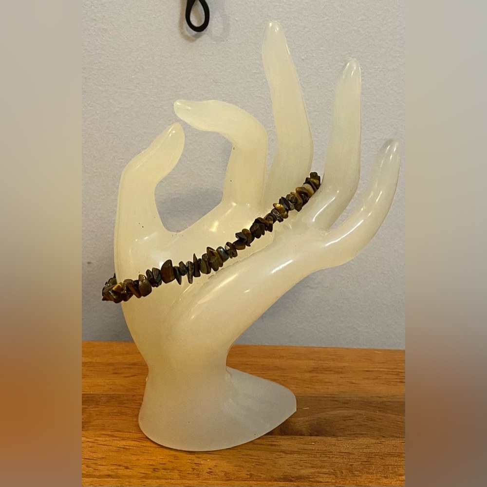NEW Genuine Tiger's Eye chip bracelet 8"